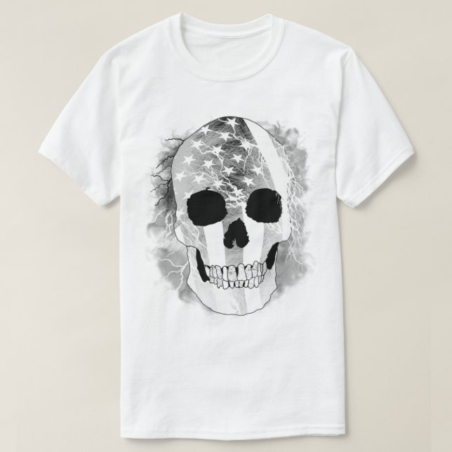 Skull Warrior Soldier  T-Shirt (Design Front)