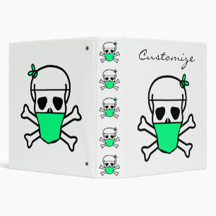 Skull Wearing Mask Thunder_Cove Binder