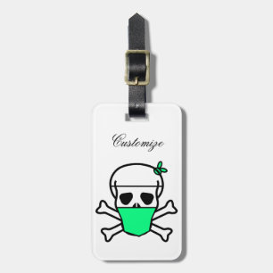 Skull Wearing Mask Thunder_Cove Luggage Tag