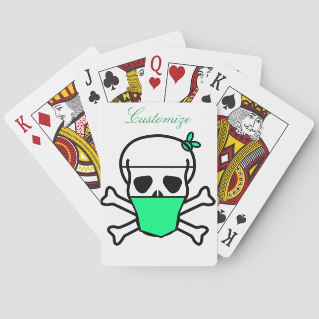 Skull Wearing Mask Thunder_Cove Playing Cards (Back)