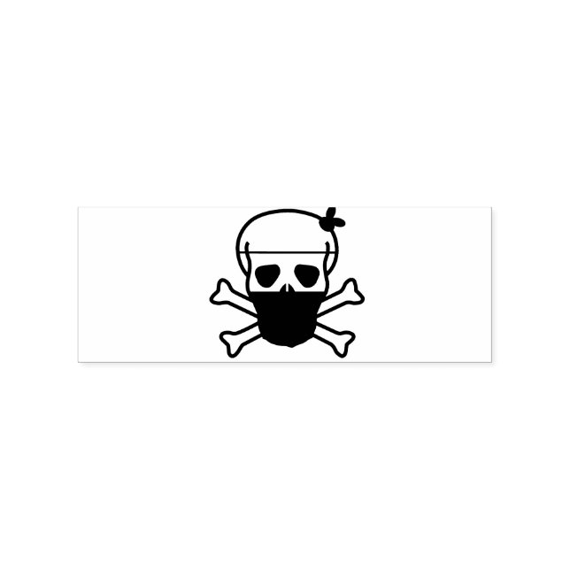 Skull Wearing Mask Thunder_Cove Rubber Stamp (Imprint)