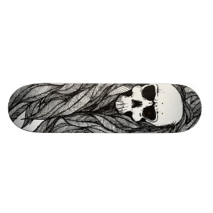 Skull weed skateboard