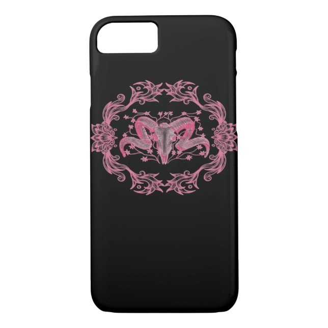 Skull Whimsigoth Aesthetic Case-Mate iPhone Case (Back)