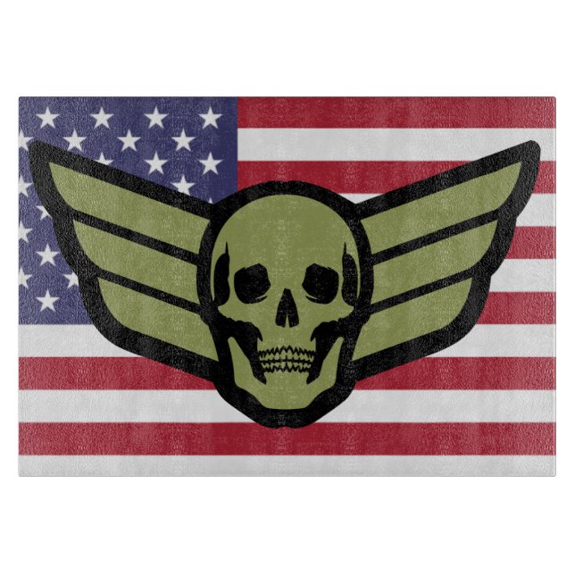 Skull Wings Cutting Board (Front)