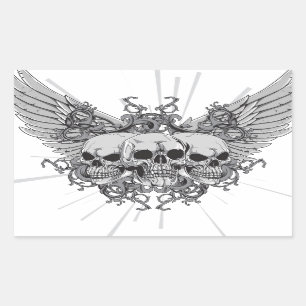 Skull Wings Sticker
