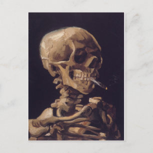 Skull with a Burning Cigarette - Vincent Van Gogh Postcard