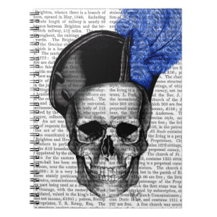 Skull with Blue Hat Notebook