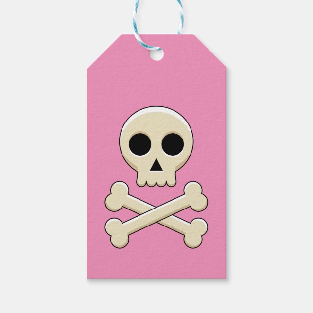 Skull with Bones Gift Tags (Front)