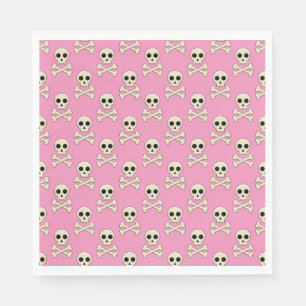Skull with Bones Napkin