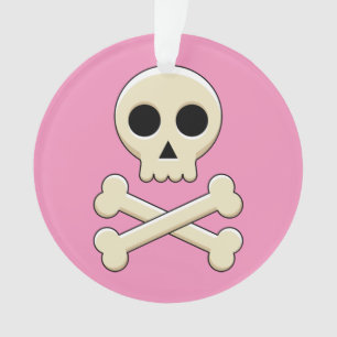 Skull with Bones Ornament