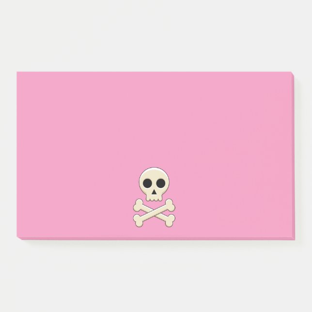 Skull with Bones Post-it Notes (Front)