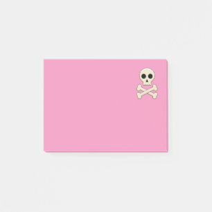 Skull with Bones Post-it Notes