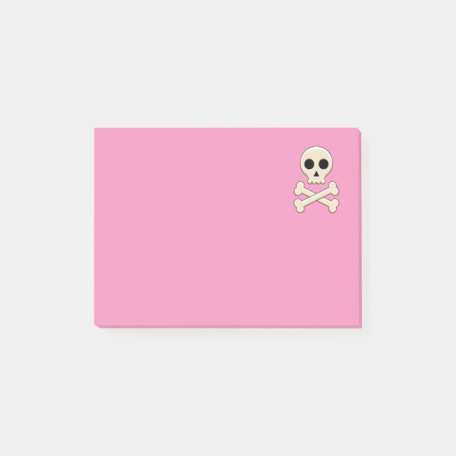 Skull with Bones Post-it Notes (Front)