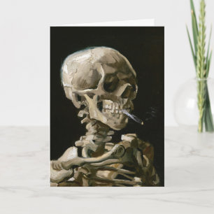 Skull with Burning Cigarette by Vincent van Gogh Card