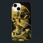 Skull with Burning Cigarette by Vincent van Gogh Case-Mate iPhone 14 Case<br><div class="desc">Skull with Burning Cigarette by Vincent van Gogh is a vintage fine art post impressionism still life painting. A portrait of human skeleton smoking. Great image to use for anti-smoking products. Smoking kills 1, 000s every year, help someone to quit smoking today. Great image for Halloween or Día de los...</div>