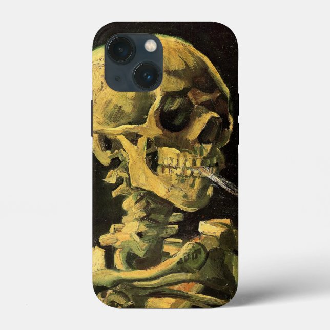 Skull with Burning Cigarette by Vincent van Gogh Case-Mate iPhone Case (Back)