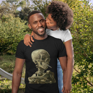 Skull with Burning Cigarette by Vincent van Gogh T-Shirt