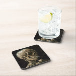 Skull with Burning Cigarette Vincent van Gogh Art Coaster<br><div class="desc">Vincent van Gogh (Dutch, 1853 - 1890) Skull of a Skeleton with Burning Cigarette, 1885–86, Oil on canvas Unframed: 32 cm × 24.5 cm (13 in × 9.6 in) Early work by Vincent van Gogh. This small painting is part of the permanent collection of the Van Gogh Museum in Amsterdam....</div>