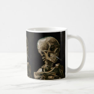Skull with Burning Cigarette Vincent van Gogh Art Coffee Mug