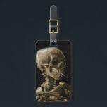 Skull with Burning Cigarette Vincent van Gogh Art Luggage Tag<br><div class="desc">Vincent van Gogh (Dutch, 1853 - 1890) Skull of a Skeleton with Burning Cigarette, 1885–86, Oil on canvas Unframed: 32 cm × 24.5 cm (13 in × 9.6 in) Early work by Vincent van Gogh. This small painting is part of the permanent collection of the Van Gogh Museum in Amsterdam....</div>