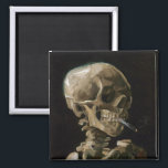 Skull with Burning Cigarette Vincent van Gogh Art Magnet<br><div class="desc">Vincent van Gogh (Dutch, 1853 - 1890) Skull of a Skeleton with Burning Cigarette, 1885–86, Oil on canvas Unframed: 32 cm × 24.5 cm (13 in × 9.6 in) Early work by Vincent van Gogh. This small painting is part of the permanent collection of the Van Gogh Museum in Amsterdam....</div>