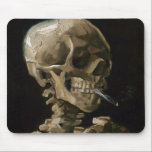 Skull with Burning Cigarette Vincent van Gogh Art Mouse Pad<br><div class="desc">Vincent van Gogh (Dutch, 1853 - 1890) Skull of a Skeleton with Burning Cigarette, 1885–86, Oil on canvas Unframed: 32 cm × 24.5 cm (13 in × 9.6 in) Early work by Vincent van Gogh. This small painting is part of the permanent collection of the Van Gogh Museum in Amsterdam....</div>