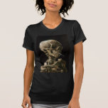 Skull with Burning Cigarette Vincent van Gogh Art T-Shirt<br><div class="desc">Vincent van Gogh (Dutch, 1853 - 1890) Skull of a Skeleton with Burning Cigarette, 1885–86, Oil on canvas Unframed: 32 cm × 24.5 cm (13 in × 9.6 in) Early work by Vincent van Gogh. This small painting is part of the permanent collection of the Van Gogh Museum in Amsterdam....</div>