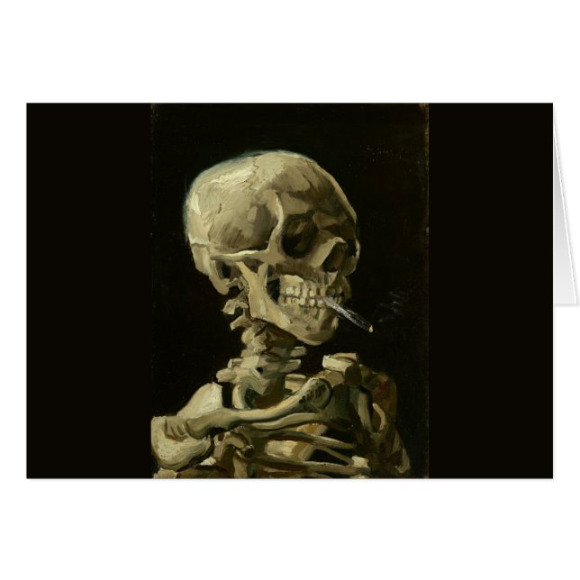 Skull with Cigarette by Van Gogh (Front Horizontal)