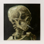 Skull with Cigarette by Van Gogh Painting Art Jigsaw Puzzle<br><div class="desc">Van Gogh's Expressionist Paintings: Skull with Burning Cigarette  Canvas Painting</div>