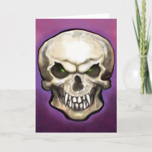 Skull with Fangs Card