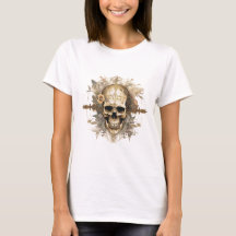Skull with flowers