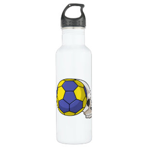 Skull with Handball Sports 710 Ml Water Bottle