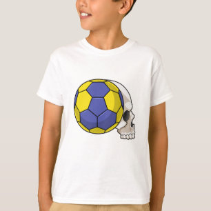 Skull with Handball Sports T-Shirt