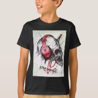 Skull with Headphones Design