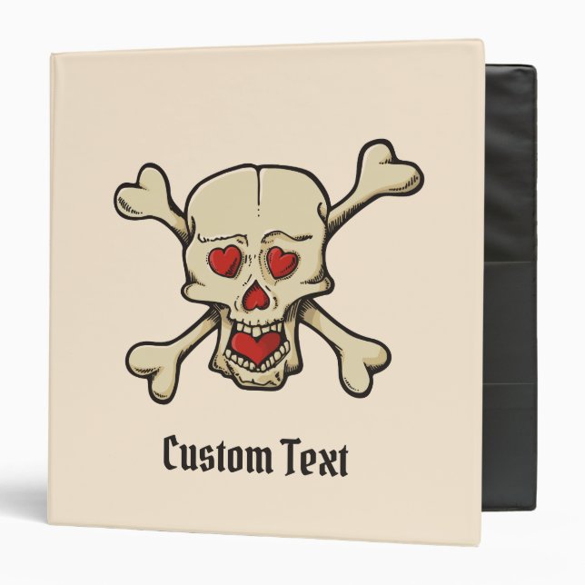 Skull with Hearts Binder (Front/Inside)