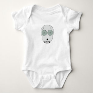 Skull with Hypnotic Eyes Baby Bodysuit