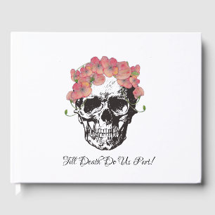 Skull with Poppies Guest Book