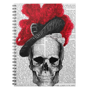 Skull with Red Hat Notebook