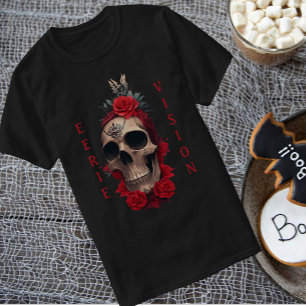 Skull with red roses T-Shirt