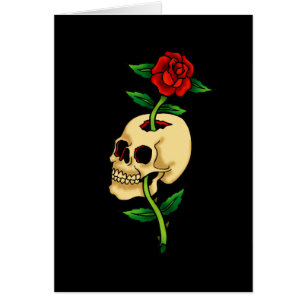 Skull with Rose