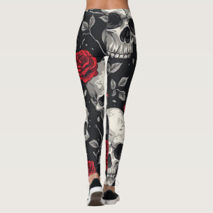 Skull with Rose Leggings