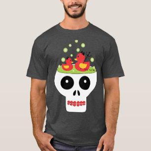 Skull With Rubber Devil Ducks T-Shirt
