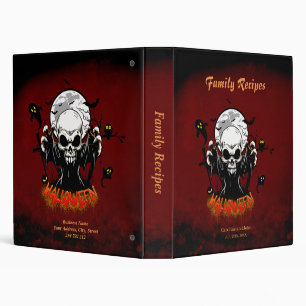 Skull with sharp, menacing teeth binder