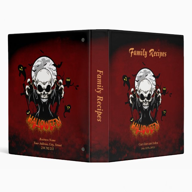Skull with sharp, menacing teeth binder (Background)