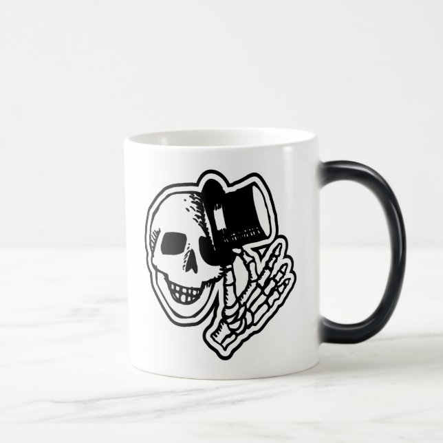 Skull With Top Hat Magic Mug (Right)