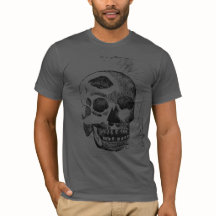 Skull Wood Block Print T-shirt