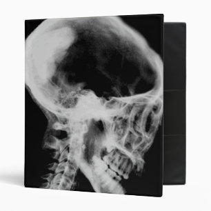 Skull X-Ray Black & White Binder