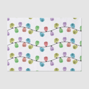 Skull Xmas Lights tissue paper