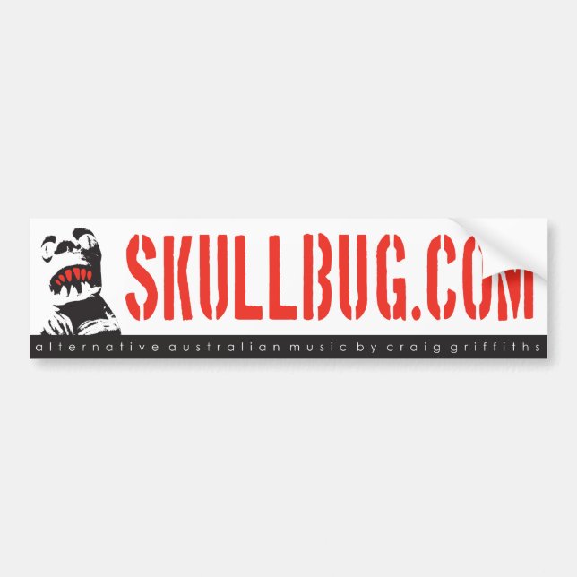 Skullbug Music bumper sticker (Front)
