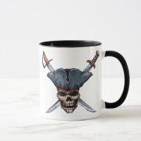 Skulle and Cross Swords with Pirate Hat Disney